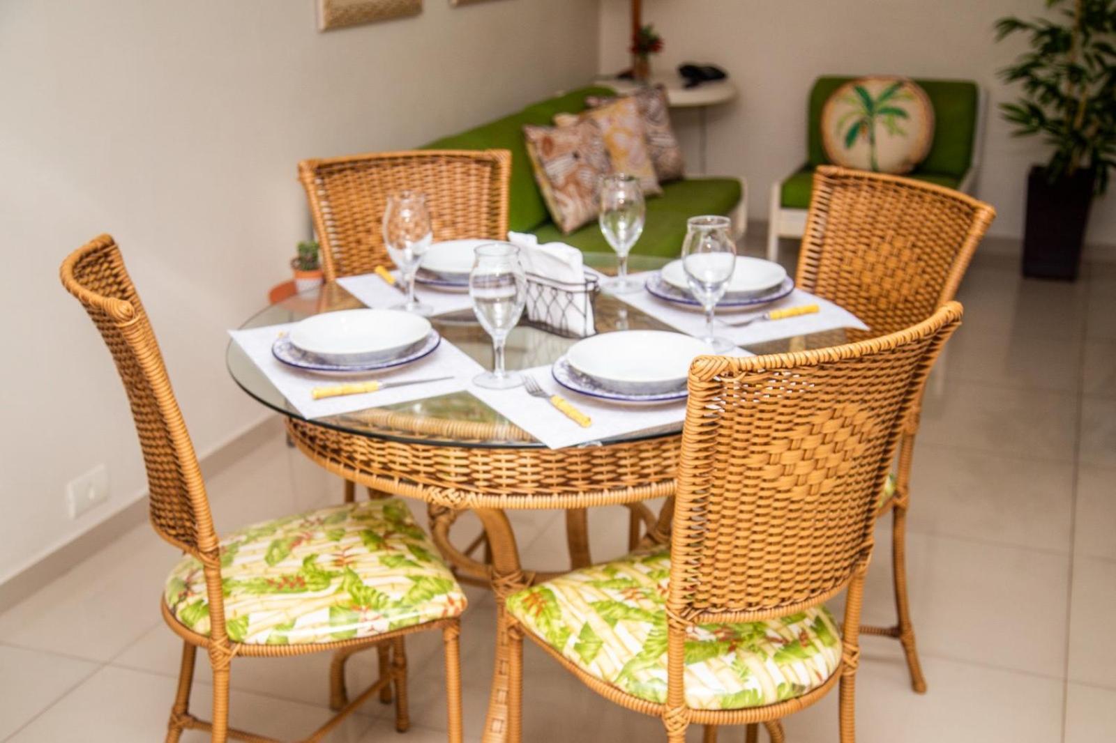 Flat Service Pitangueiras Com Vista Mar Guaruja Luaran gambar